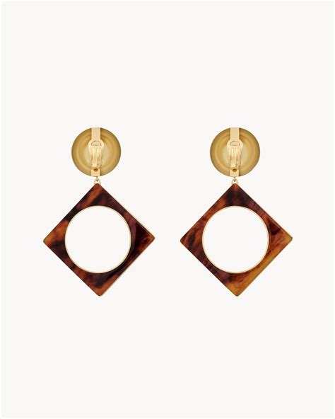 ysl pyramid|Pyramid earrings in resin and metal .